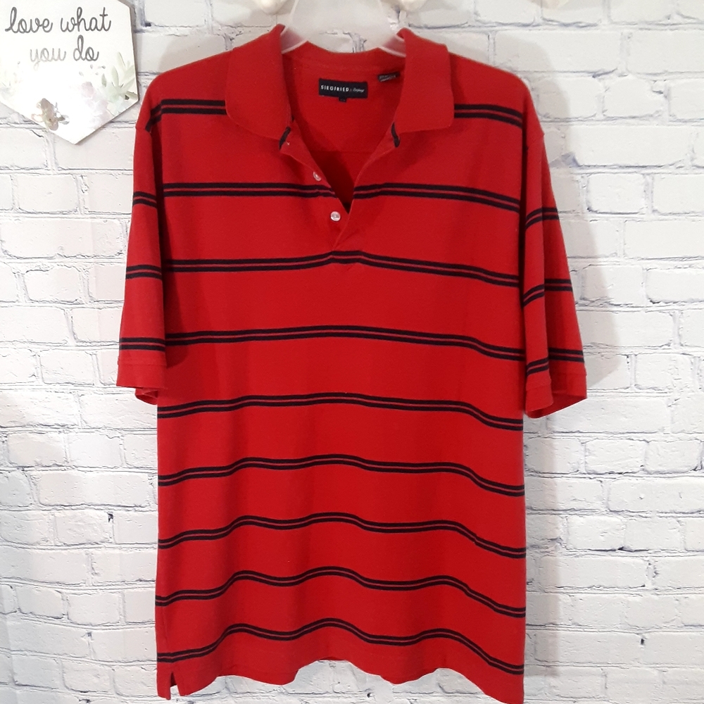 Men's Big and tall striped polo Sz 2XLT